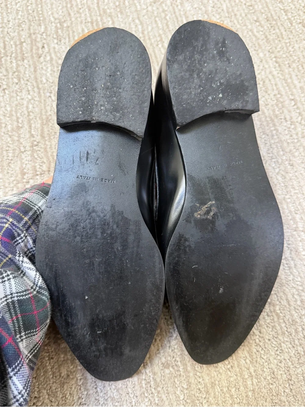 Everlane The Modern Tassel Loafer in Black Leather Size 7